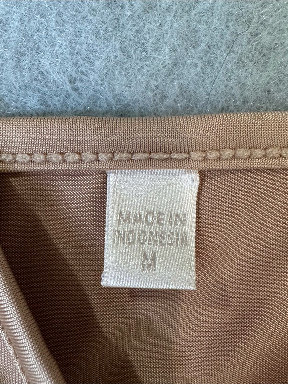 Guess Tan V-Neck Slip Mini Dress - Picture 4 of 6
